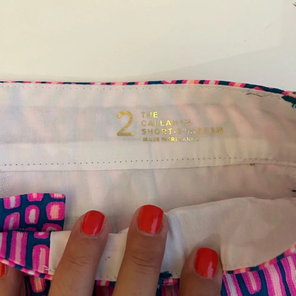 ! Lilly Pulitzer The Callahan Shorts 5” Mandevilla Pink Slathouse Stripe… - Picture 6 of 6